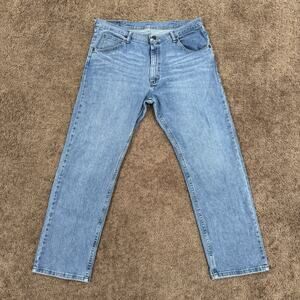 Wrangler Jeans Mens 36x30 Blue Regular Fit Denim Comfort Guaranteed 96FXWSL
